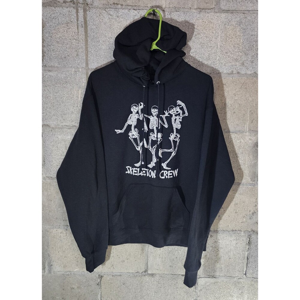 Bowery Supply Co. Long Sleeve Graphics Skeleton Crew Men's Hoodie Size M